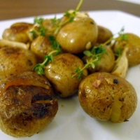Crisped Roasted Mini Potatoes